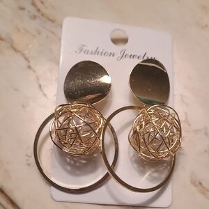 Gold Fashion Jewelry Earrings